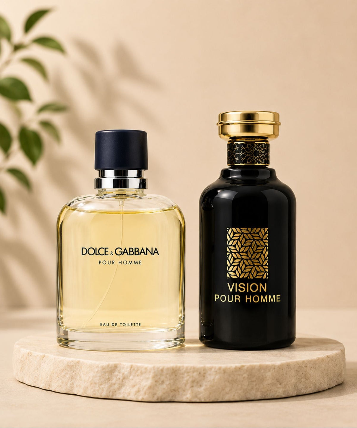 Dolce and Gabbana Pour Homme Eau de Toilette and Nusuk Vision Pour Homme perfume featured in the ZegZog fragrance collection