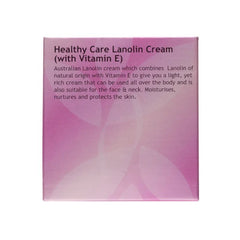 Healthy Care Natural Lanolin & Vitamin E Cream 100g