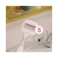 Gillette Venus ComfortGlide + Olay Sugarberry Razor Refill Blades (8-Pack) – 5-Blade Smooth Shave w/ Moisture Bars