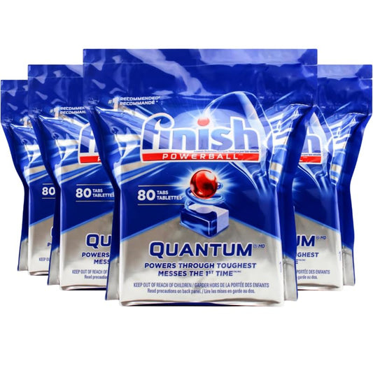 Finish Powerball Dishwashing Tablets Quantum Max 80 Count x 4 Pack