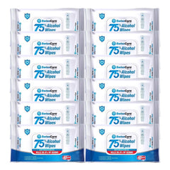 Pack of SwissCare 75% Alcohol Wipes on a white background