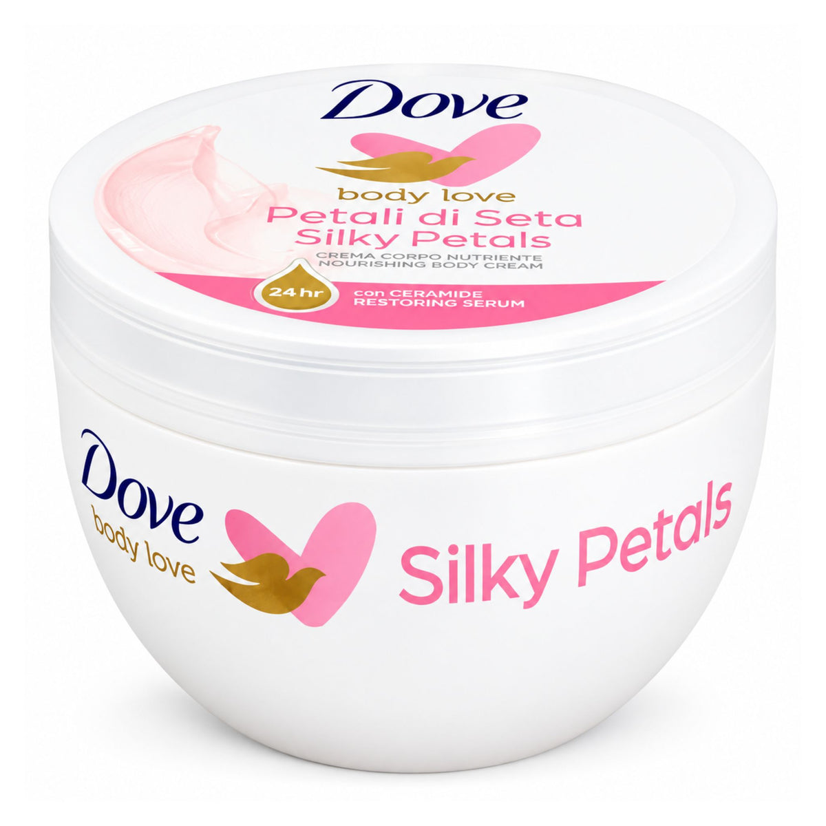 Dove Body Love Silky Petals 300g body cream jar front view