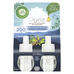 Air Wick Pure Scented Oil Refill – Blue Mountains Breeze – 2x19ml, Pack of 5