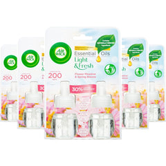 Air Wick Light & Fresh Plug-In Refills – Flower Meadow & Spring Breeze – 2x19ml, Pack of 5