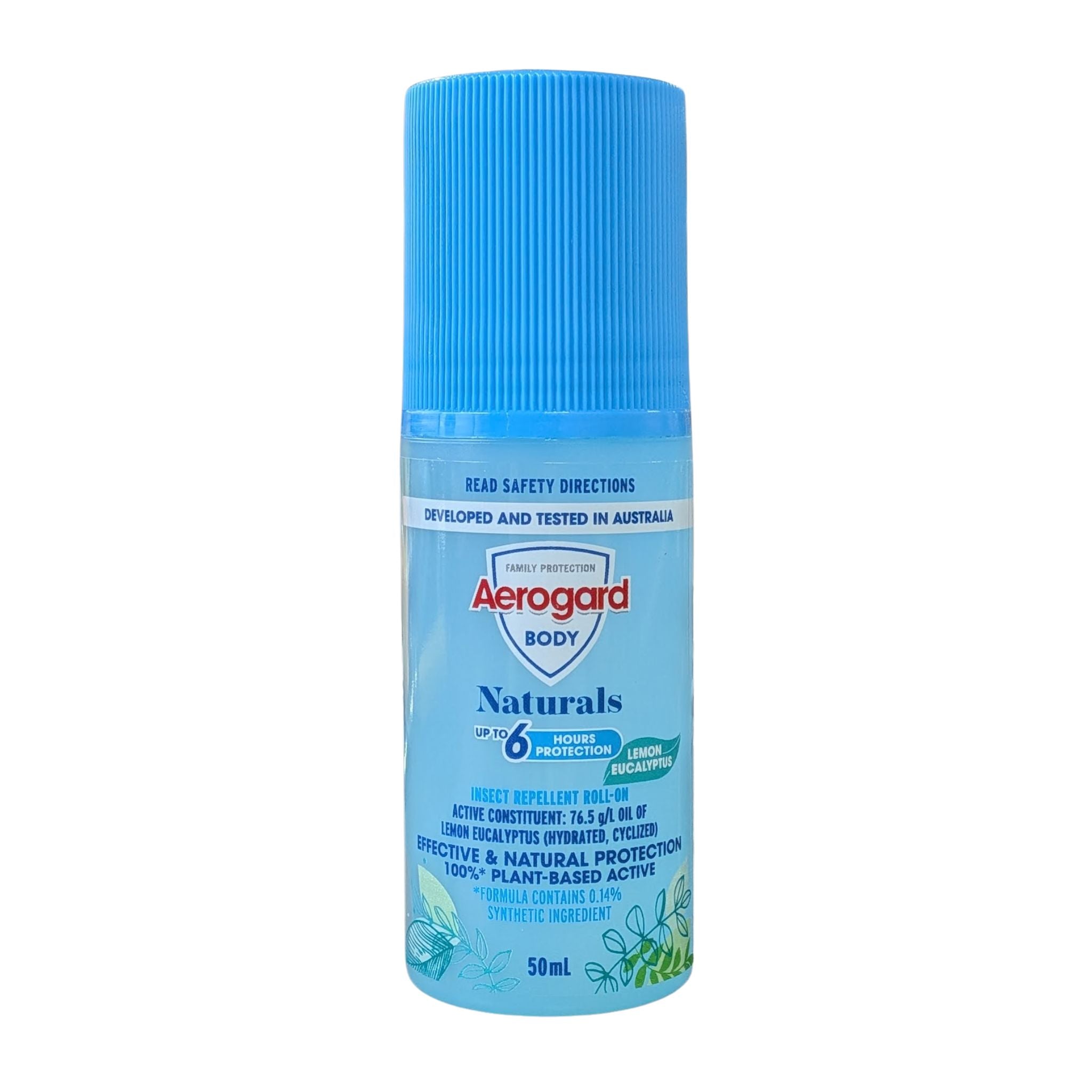 Aerogard Naturals spray bottle on a white background