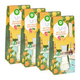 Four boxes of Pure Seville with orange and green design