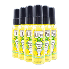 Set of V.I. Poo Lemon Idol spray bottles on a white background