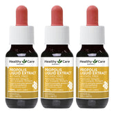 Healthy Care Propolis Liquid Alcohol Free 25ml (Pack of 3) | Natural Immune Support & Antioxidant
