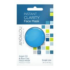Andalou Naturals Instant Clarity Face Mask packaging on a white background