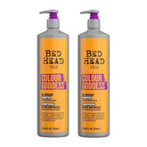 Two bottles of Bed Head TIGI Colour Goddess shampoo, front view, 25.36 fl oz each