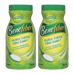 Benefiber Natural Fibre Supplement 730g pack of 2 front view with green packaging