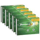 Berocca Energy Mango & Orange Effervescent Tablets 45 Tablets Pack of 5 Packaging