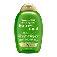 OGX Refreshing + Tea Tree Mint Shampoo bottle front view