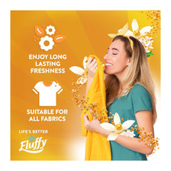 Fluffy In-Wash Scent Booster Good Vibes 250 g × 2 Pack | Long-Lasting Freshness & Laundry Fragrance Beads