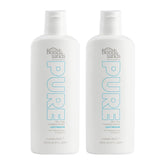 Two bottles of bondi sands Pure self-tan lotion on a white background