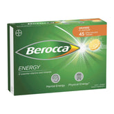 Berocca Energy Orange Flavour Effervescent Tablets 45 Pack - Main Image