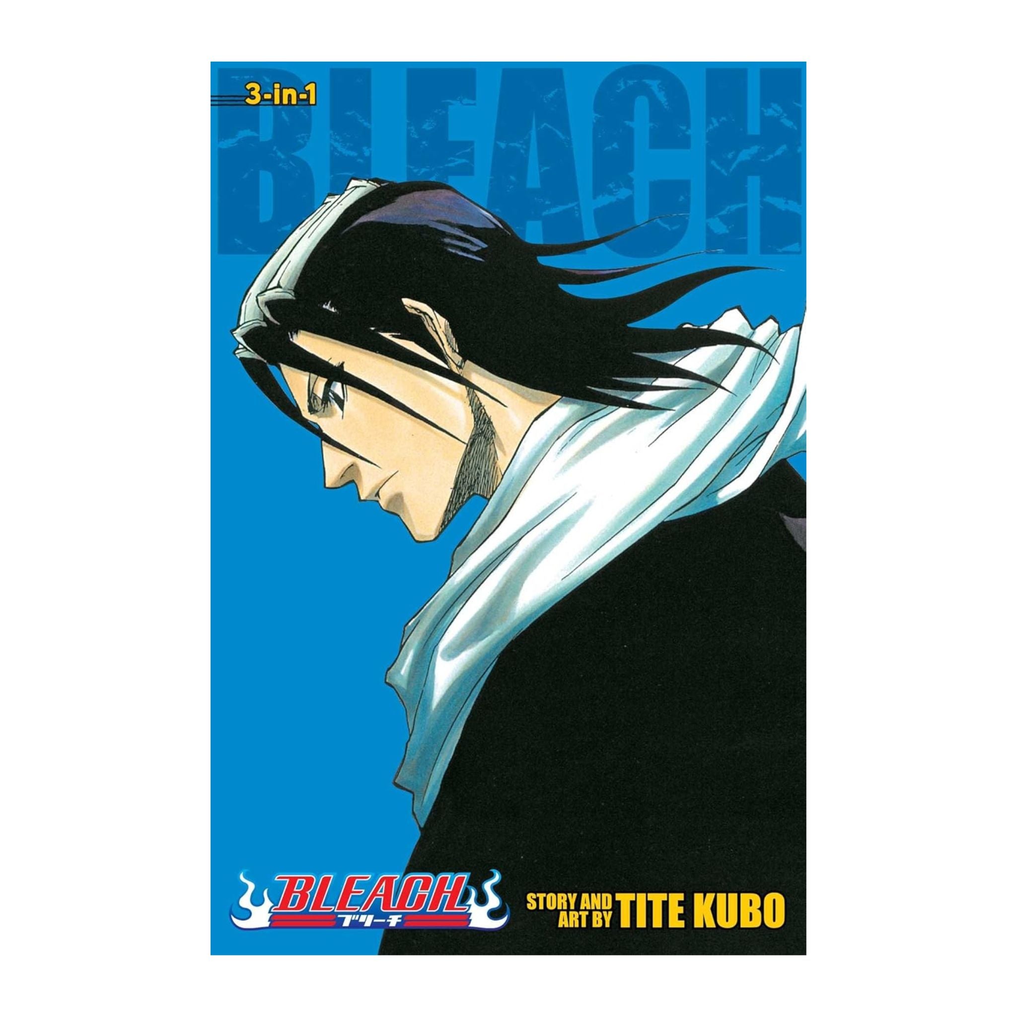 Book cover of 'Bleach' with an anime character on a blue background
