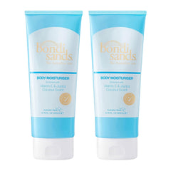Two tubes of Bondi Sands body moisturizer on a white background