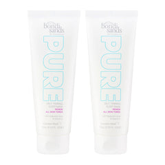 Two bottles of bondi sands Pure Self Tanning Lotion on a white background