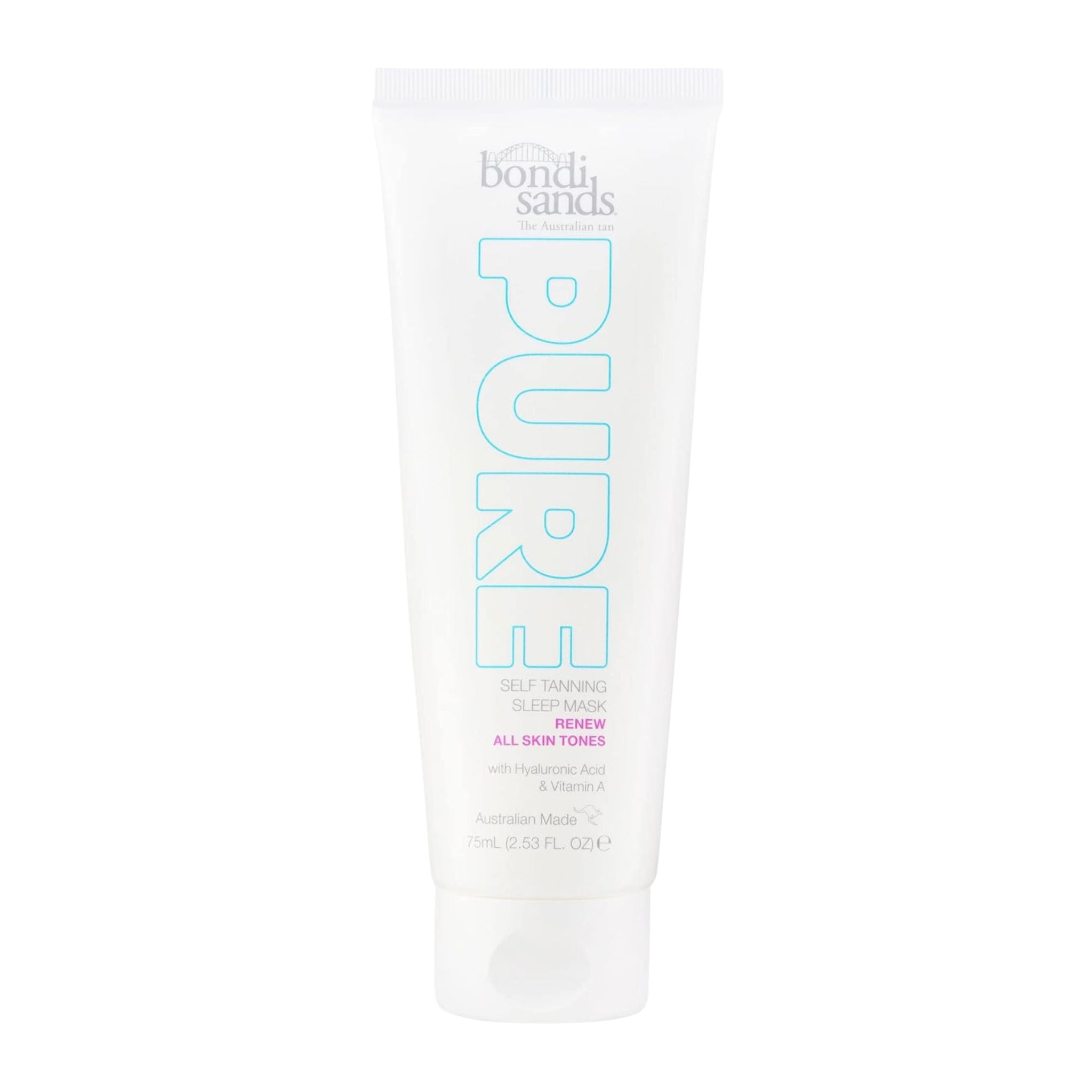 Bondi Sands Pure self-tanning gel on a white background