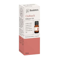 Bosisto's Outback Diffuser Oil packaging on a white background