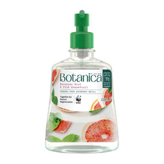 Botanica Moroccan Mint & Pink Grapefruit air freshener spray bottle on a white background