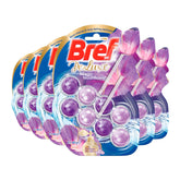 Bref Deluxe Magic Moonflower toilet bowl cleaner packaging with purple and blue design.