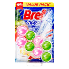 Bref Power Active Hawaii Rim Block Toilet Cleaner - 2x50g (Pack of 6)
