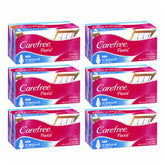 Multiple boxes of Carefree Flexia products on a white background
