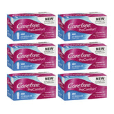 Carefree ProComfort Regular Tampons Pack of 6 bundle for bulk purchase