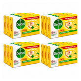 Multiple boxes of Dettol Fresh soap on a white background