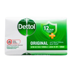 Dettol Original Antibacterial Bar Soap packaging on a white background