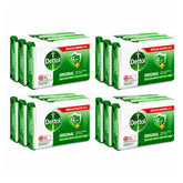 Multiple boxes of Dettol soap on a white background