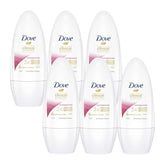 Five Dove Clinical Protection deodorant bottles on a white background