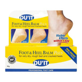 DU'IT Foot & Heel Balm Plus 50g – Product box front with before and after heel images.