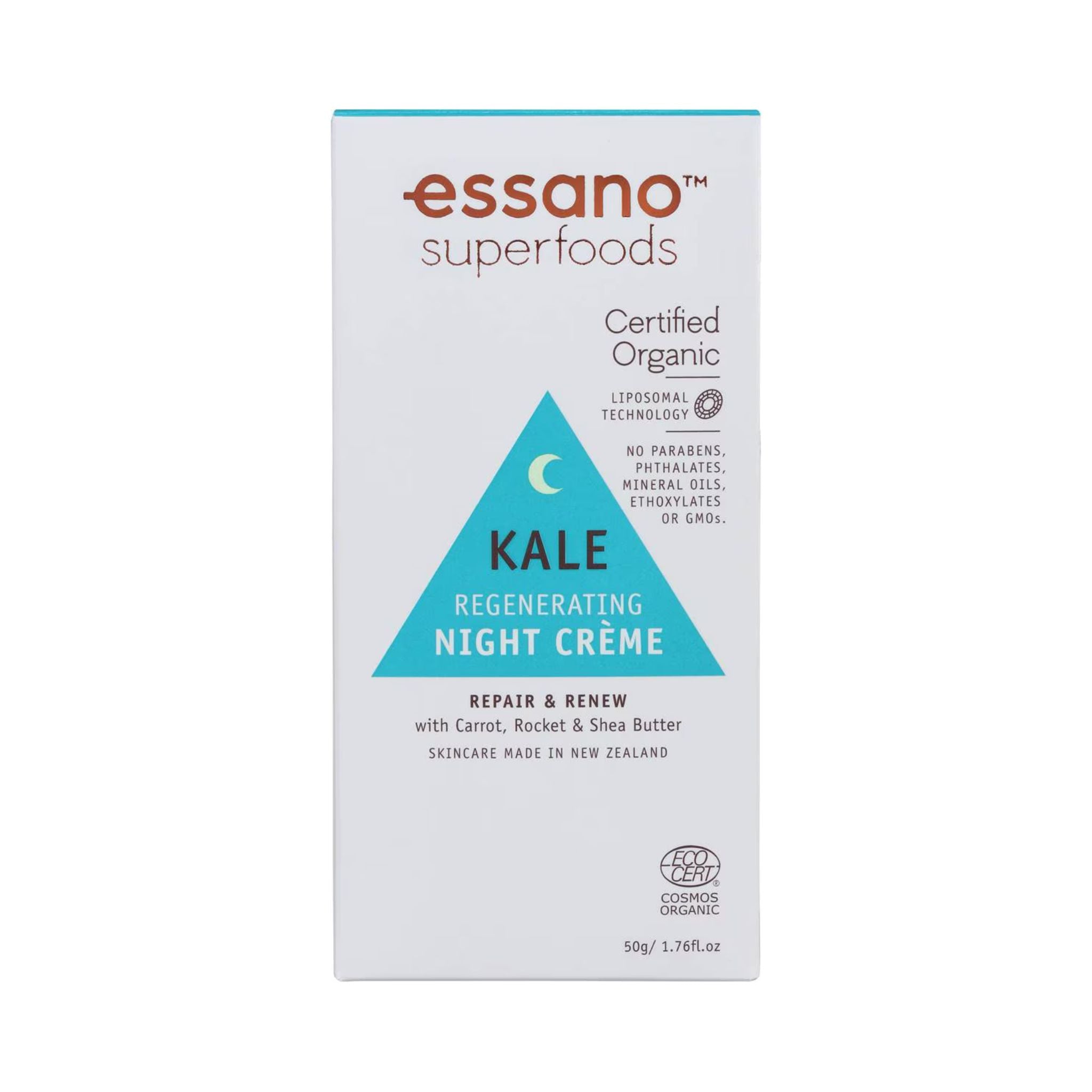 Side View of Essano Kale Regenerating Night Crème Jar