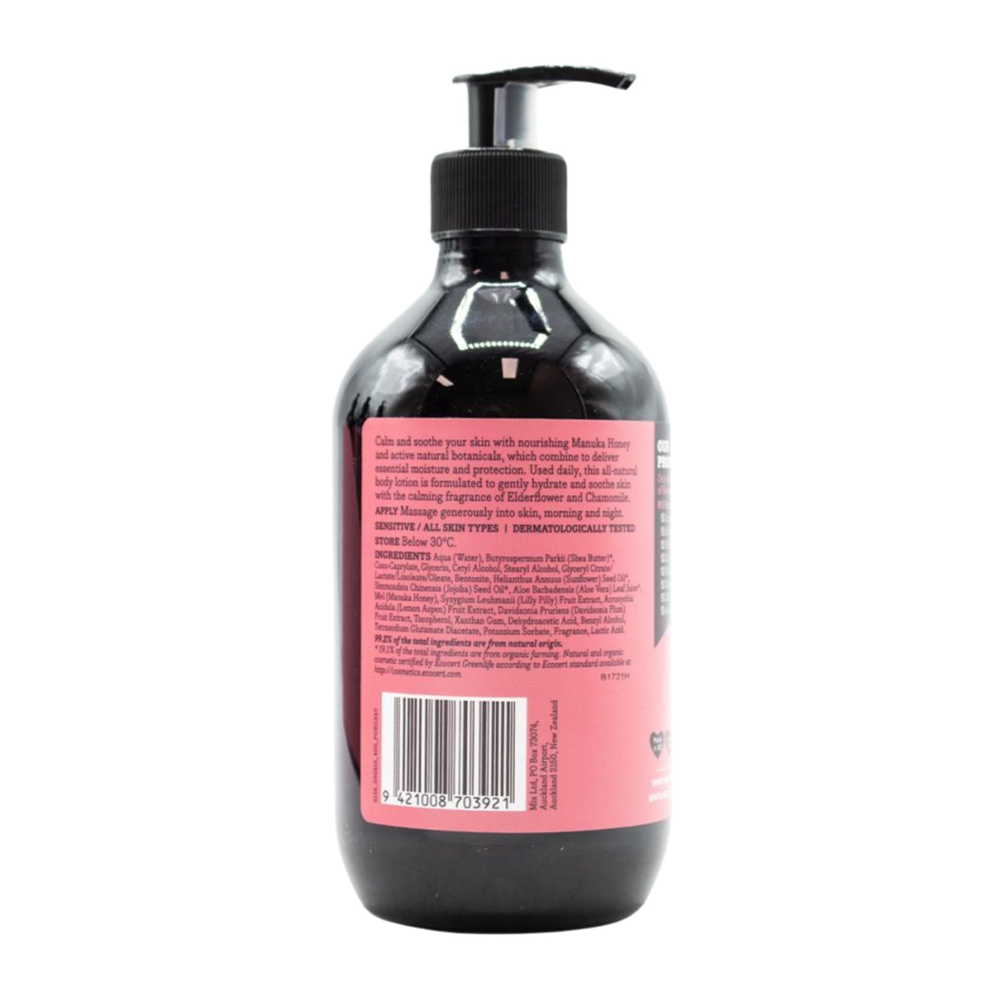 Image displaying the back label with usage instructions and ingredients.