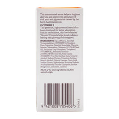 Back view showing product details of Essano Vitamin C Serum 20ml