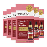 Essano Vitamin E Ultra Nourish facial oil packaging on a white background
