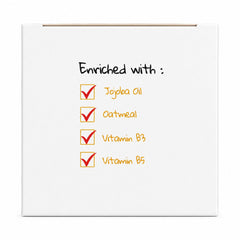 Checklist of ingredients on a white background