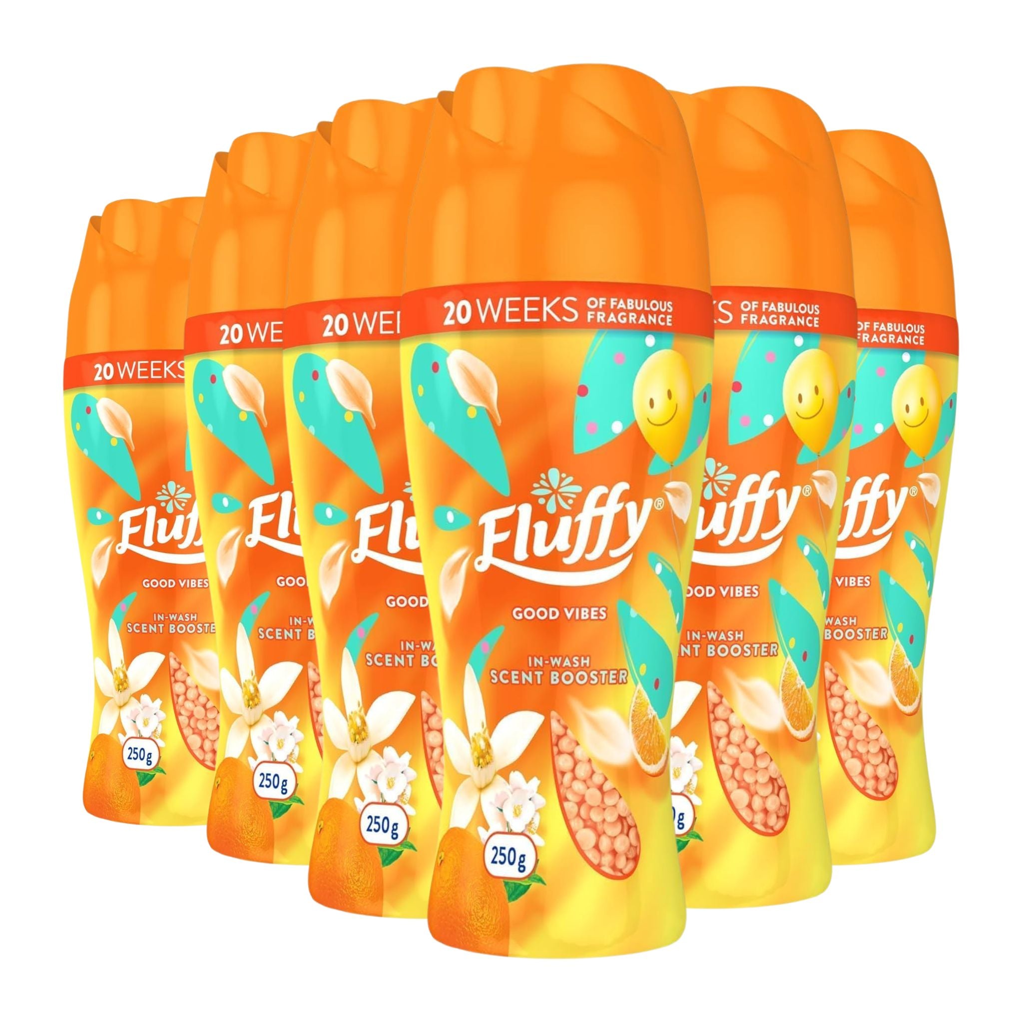 Fluffy Good Vibes In-Wash Scent Booster 250g – Pack of 6