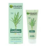 Garnier Organics Lemongrass moisturizer packaging on a white background