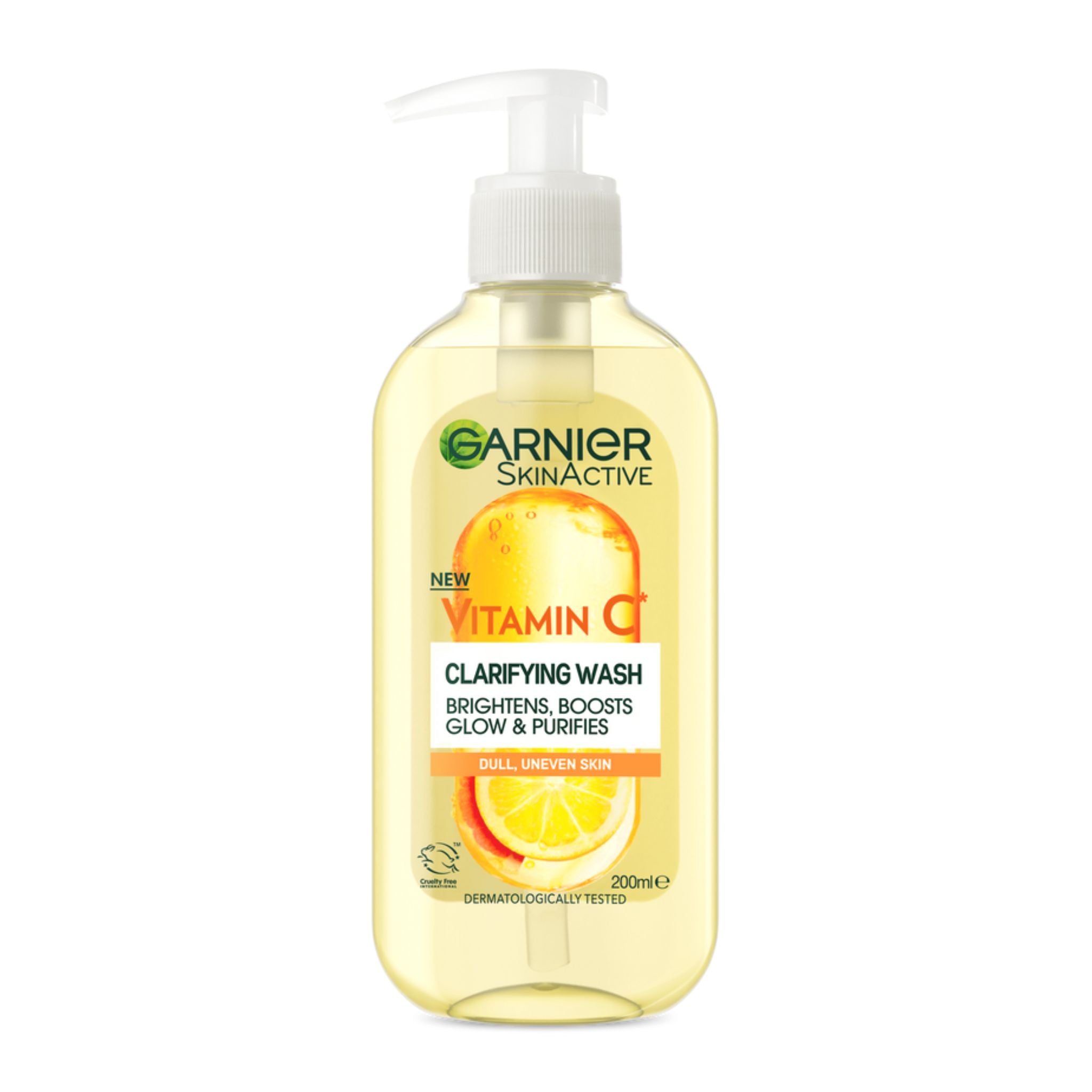 Garnier SkinActive Vitamin C Clarifying Wash 200ml - Showcase