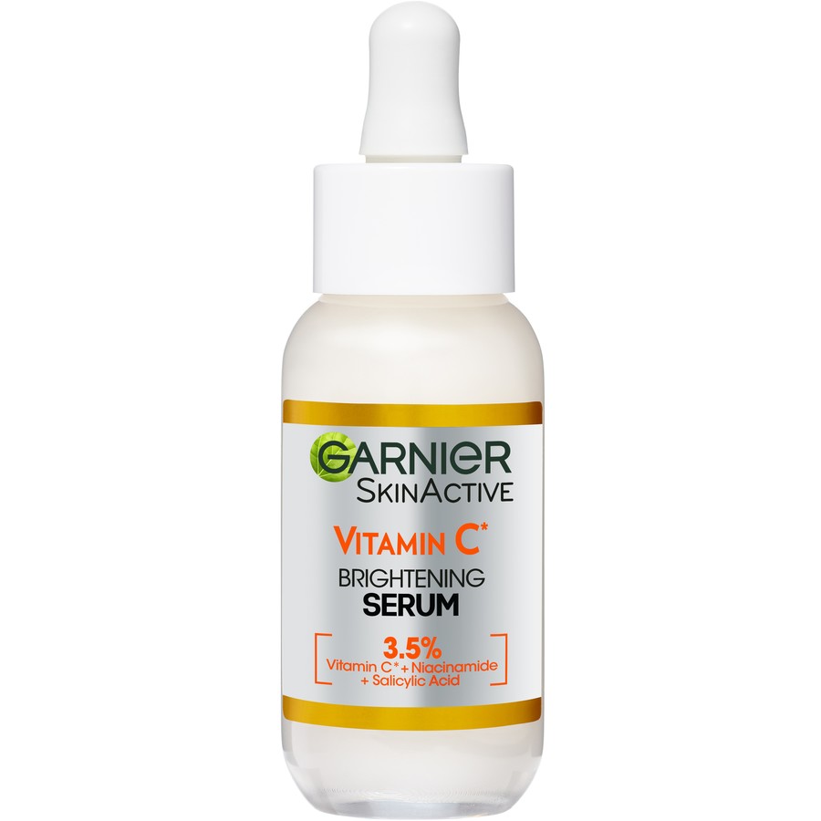 Front View of Garnier Vitamin C Anti-Dark Spots Power Kit Serum