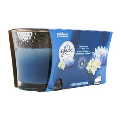 Glade candle with packaging on a white background