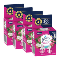 Glade Exotic Tropical Blossoms refill packaging on a white background