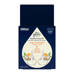 Glade Aromatherapy electric scented oil refill packaging on a white background