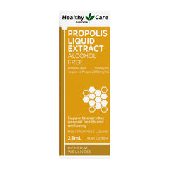 Healthy Care Propolis Liquid Extract bottle on a white background