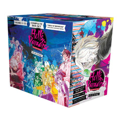 Comic book box set titled 'Hell's Paradise' with colorful artwork on a white background