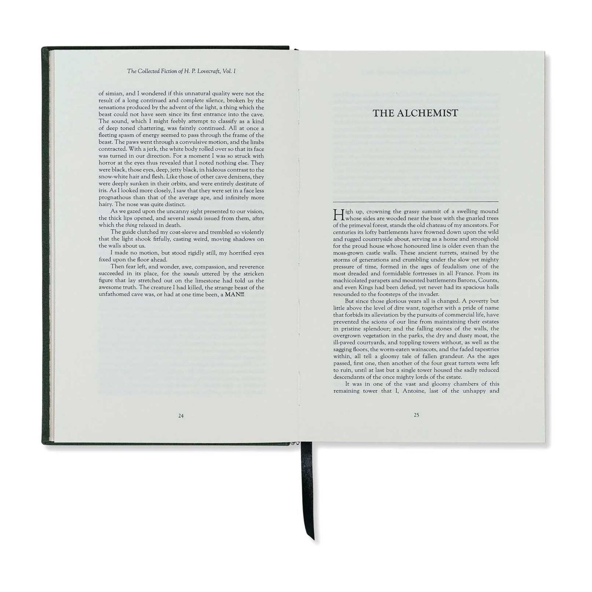 Open book spread from The H. P. Lovecraft Experience deluxe box set